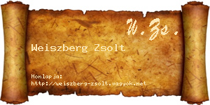 Weiszberg Zsolt névjegykártya